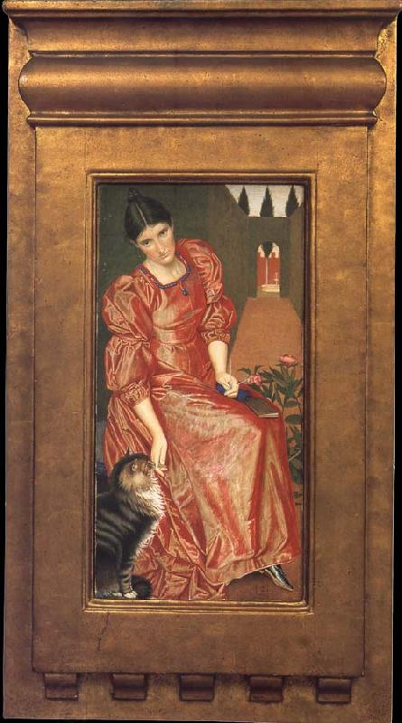 Joseph E.Southall Hortus Inclusus China oil painting art